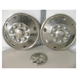 2 Truck Hubcaps & 1 Ford Center Cap