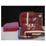 2 Throws & 4 Seat Cushions