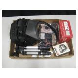 Box Lot w/ Tripod etc