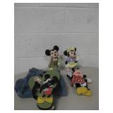 Mickey & Minnie Mouse Lot - Jeans, Plush, etc