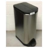 Stainless Step Plastic Lid Trash Can Simple Human