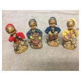 Vintage 4 Piece Gypsy Fairy Plastic Band MAtes 4"
