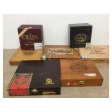 Vintage Solid Wood Cigar Boxes