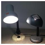 2 Bendable Neck Metal Desk Lamps