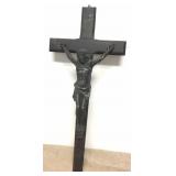 Vintage Aged Crucifix Jesus Wall Mount Cross