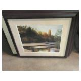 AHF Framed Large Autumn Arroyo Watercolor Print