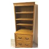 Matching Golden Oak Fine Wood Office Cabinet