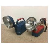 Vtg Metal Delta King II Big Beam Lantern Flashlite