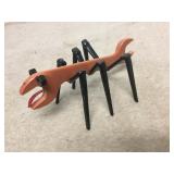 8" Long Metal Wrench & Nail Lizard Figure