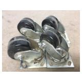 Albion Swivel Plate Greaseable 4" 800lbs Casters