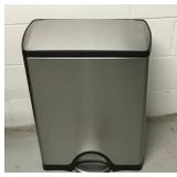 Stainless Double Step Plate Trash Can