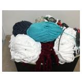 LArge Container Of Yarns Assorted