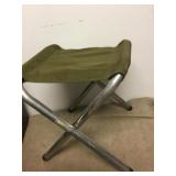 Folding US Military Aluminum Seat