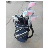 Ladies Right Hand Pink Golf Clubs W/Golfbag