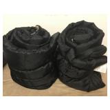 Lot Of 2 Black & Tan Camping Sleeping Bags