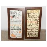 Harvest Thanksgiving Time Wall Hangings