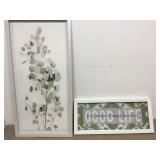 Framed Wall Art Leaves Good Life