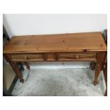Pine Wood Southwest Broyhill Sofa Side Table READ