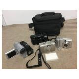 Digital Camera Lot Mini Camera Bag Etc Canon