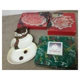 Mikasa Crystal Fitz Floyd Christmas Dishes