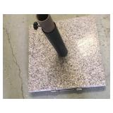 Pink And Grey Granite Rolling Heavy Umbrella Stand