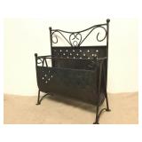 Solid Heavy Wrought Iron Fireplace Kindle Holder