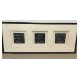Large Framed Inspiration Wall Hanging