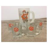 Collectible A&W Restaurant Mini Mugs And Bear Mug