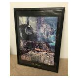 Small Framed Silverton Steam Train Poster Print