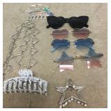 Fashion Hearts & Stars Glasses Belt Etc