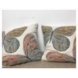 18" Decorative Butterfly Throw Pillows