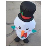 48" Inflatable Christmas Snowman Yard Decor
