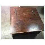 Lift Top Espresso Wood Storage Coffee Table