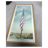 Antique Old Glory American Flag Art Print