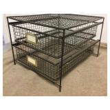 Vintage Metal Wire Office Desk Top File Basket
