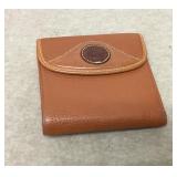 Vtg Dooney & Bourke Leather Coin Wallet