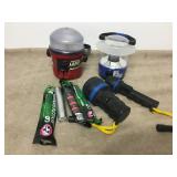 Assorted Flashlights Lanterns Etc