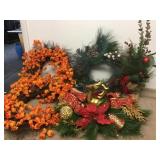 Christmas Wreaths And Centerpiece