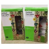 2 sets of Martini Cup Cocktail Glass Light Sets