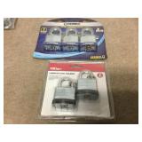 5 Locks 3 Piece & 2 Piece Keyed Alike New NIP