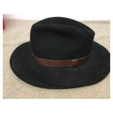Vtg Medium Virgin Wool Pendleton Hat Scala Black