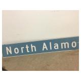 Hollywood North Alamo Hard Plastic Street Sign