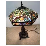 Tiffany  Meyda Stained Art Glass Table Lamp