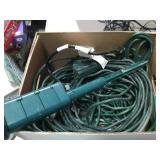Box OF Over 100 Feet Of Green Extension Cords