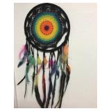 Multicolor Vibrant Feather Woven Dreamcatcher