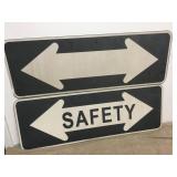 Hollywood Prop 36" Hard Plastic Safety Arrow Signs