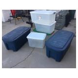 Lot Of Tubs With Matching lids