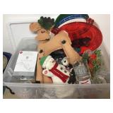 Xmas Lot Reindeer Serving Platters Etc