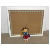 Corkboard & Handmade Doll