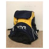 TYR Blue Yellow Pro Swimming Gear Backpack